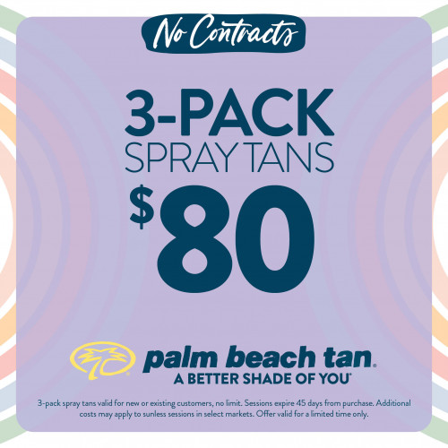 3-Pack Spray Tans $80 